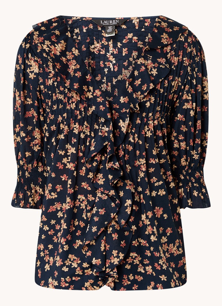 Ralph Lauren  Blouse met bloemenprint en pofmouw