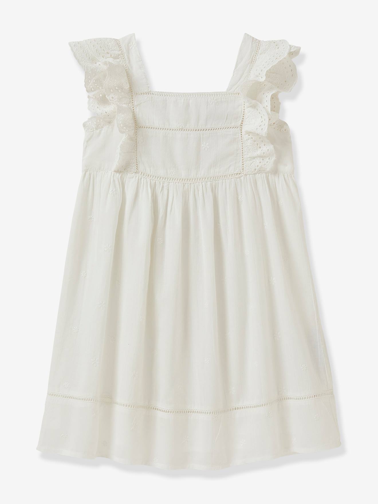 Cyrillus Mädchen Festkleid GARANCE CYRILLUS - weiß