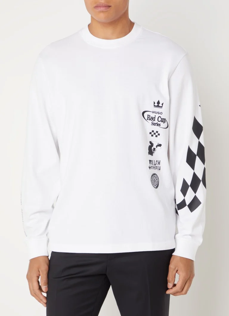 HUGO BOSS Dasino sweater with logo and back print
