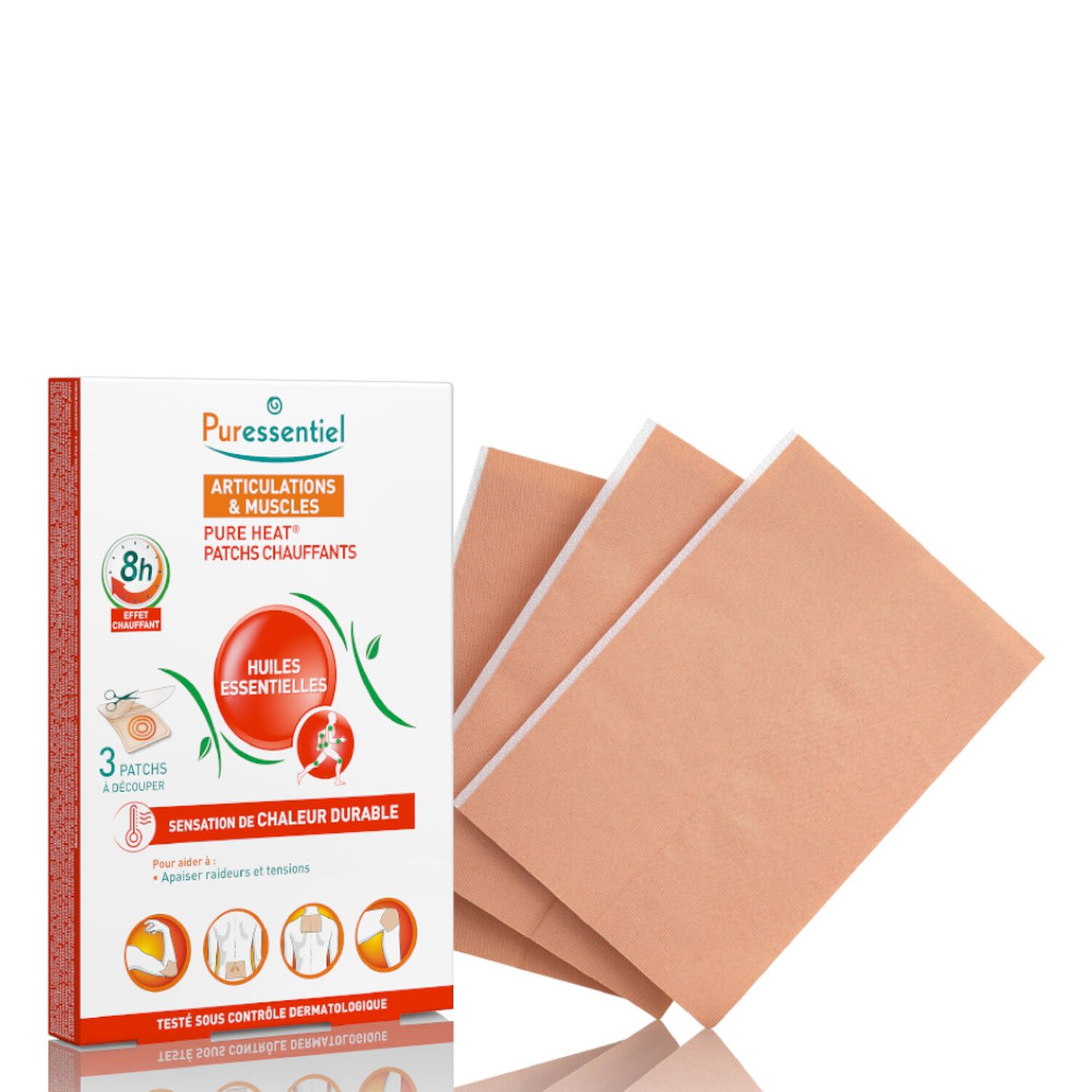 Puressentiel Articulations & Muscles 3 Patchs Chauffants Pure Heat®