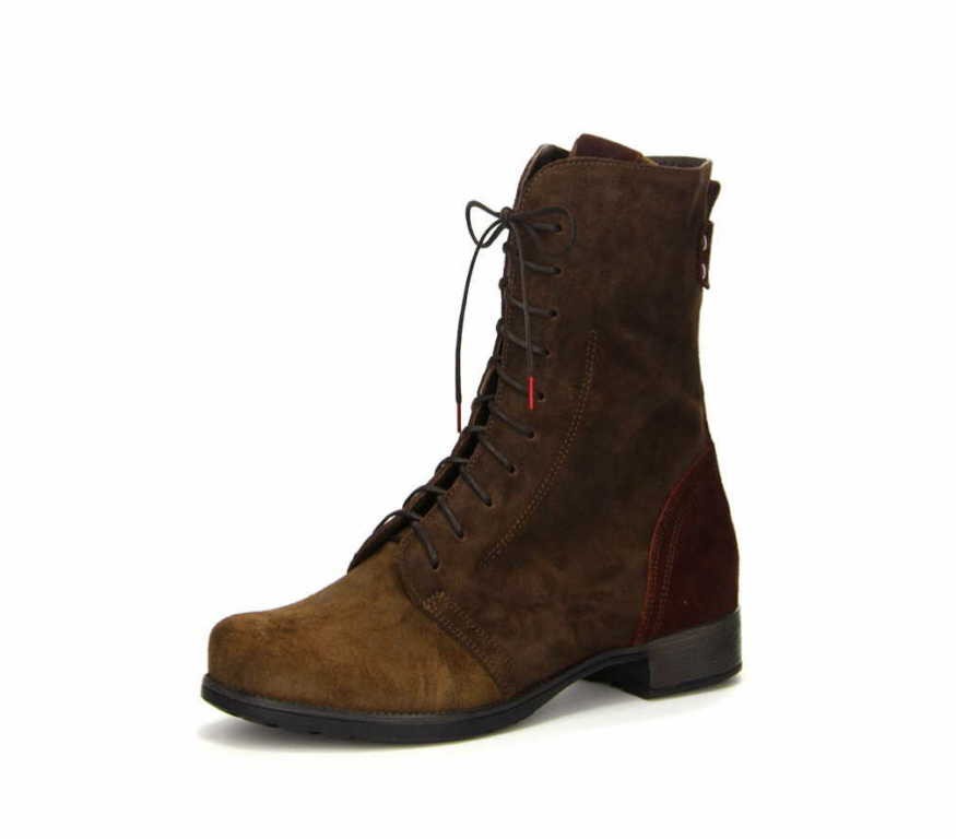 THINK Schnür-Stiefeletten braun