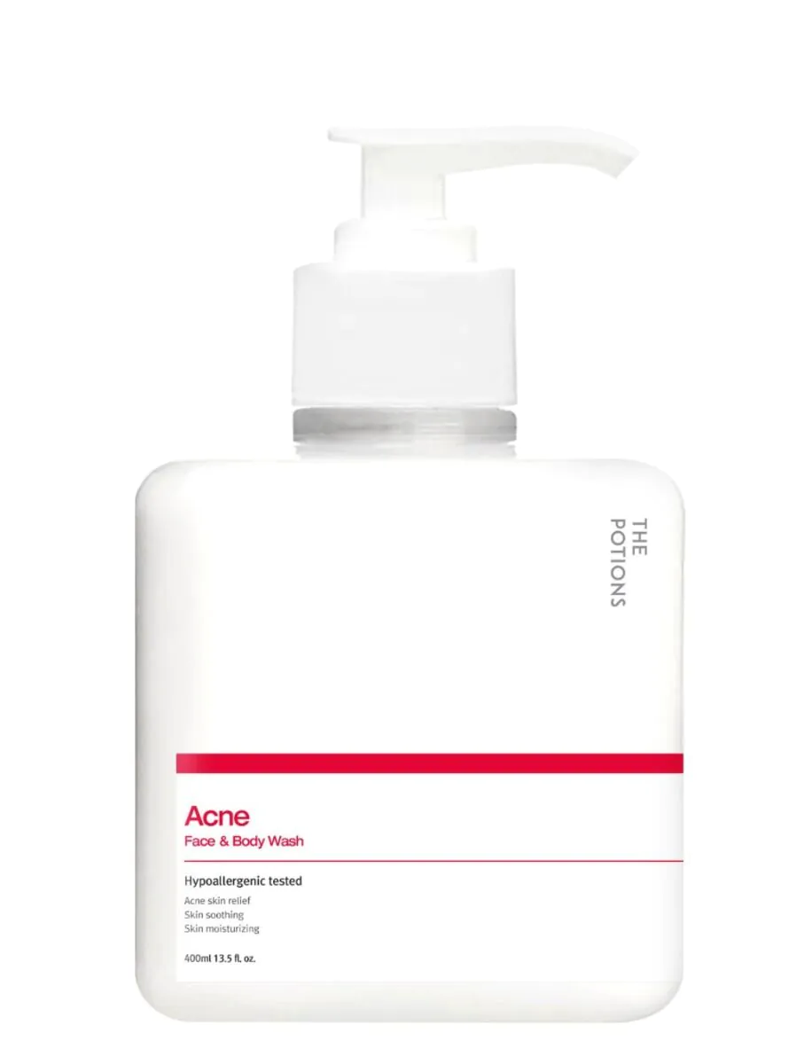 The Potions Acne Face&Body Wash Αντιακμιακό τζελ καθαρισμού προσώπου και σώματος