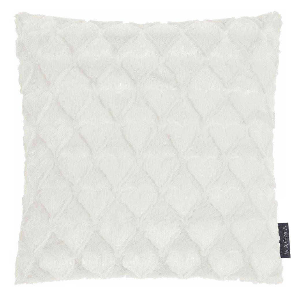 Magma Kissen Fluffy Hearts Weiß 40 x 40 cm