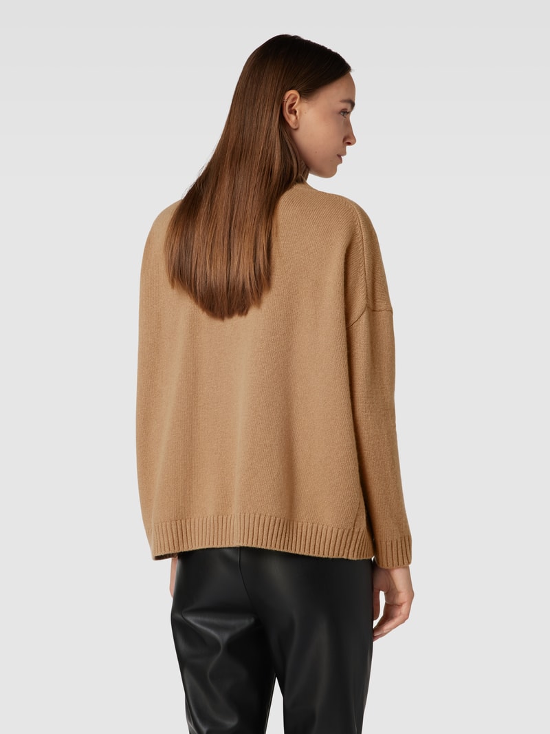 Strickpullover mit Stehkragen Modell 'BENITO' in camel