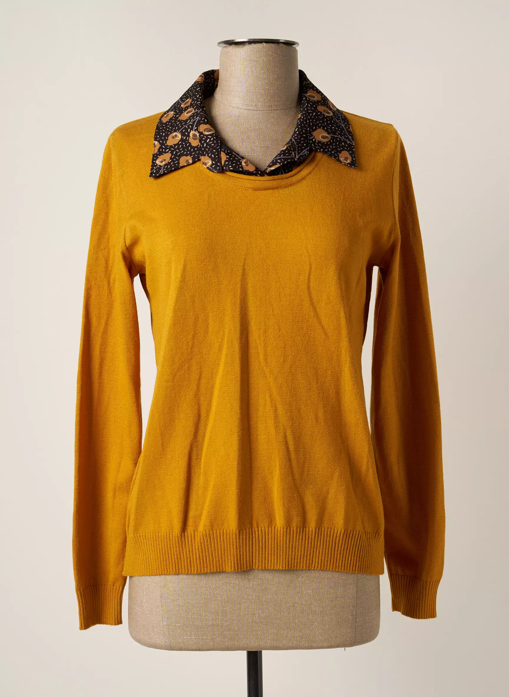 Telmail Pulls Femme couleur jaune