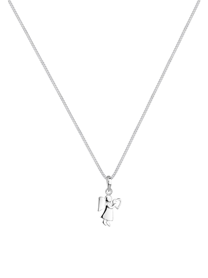 Elli Halskette 925 Sterling Silber Engel, Herz in Silber günstig kaufen
