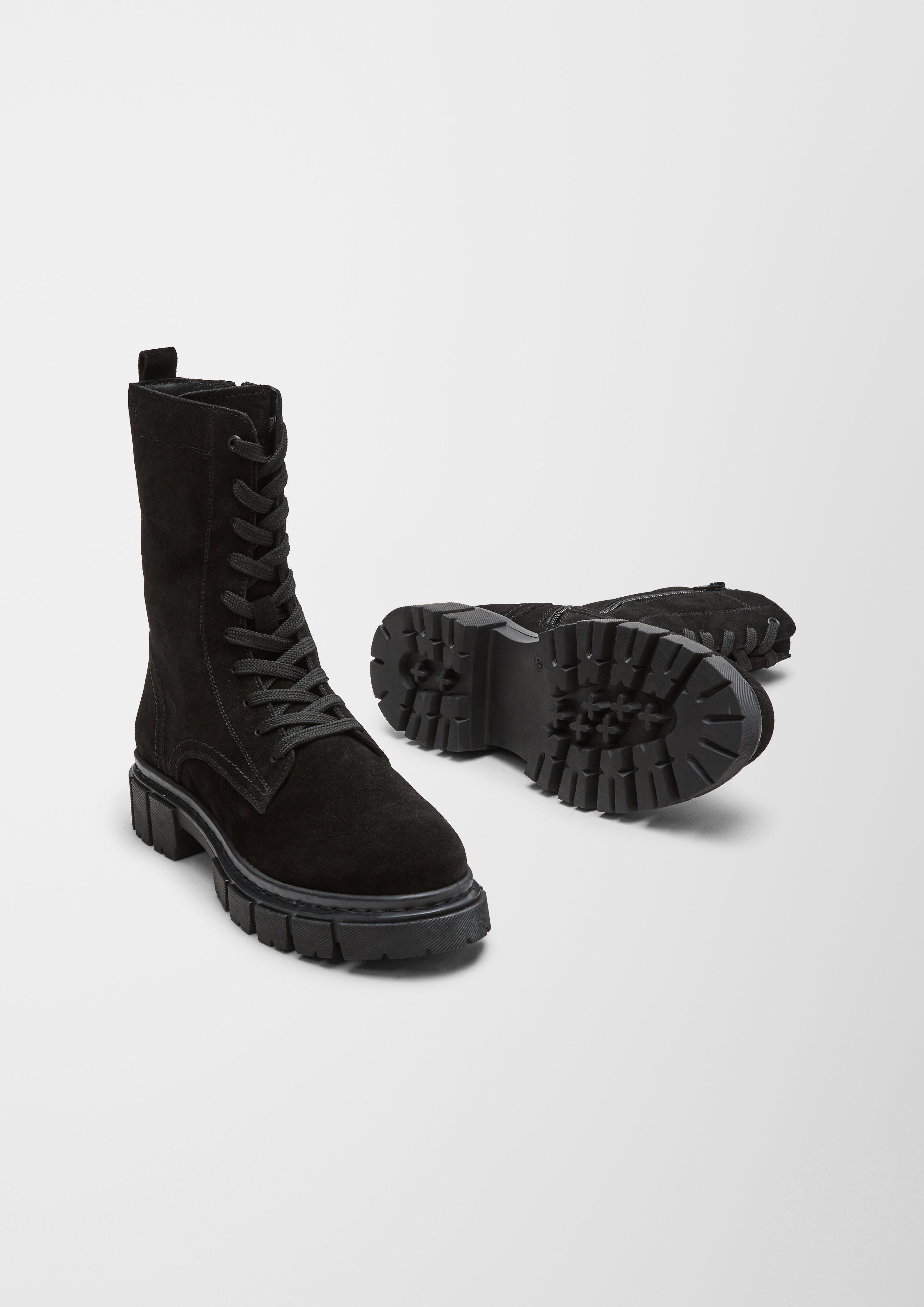Stiefel aus Veloursleder  6006689-001