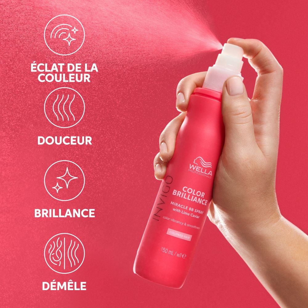 Wella Invigo Color Brilliance Spray sans rinçage démêlant pour cheveux colorés Soin sans rinçage