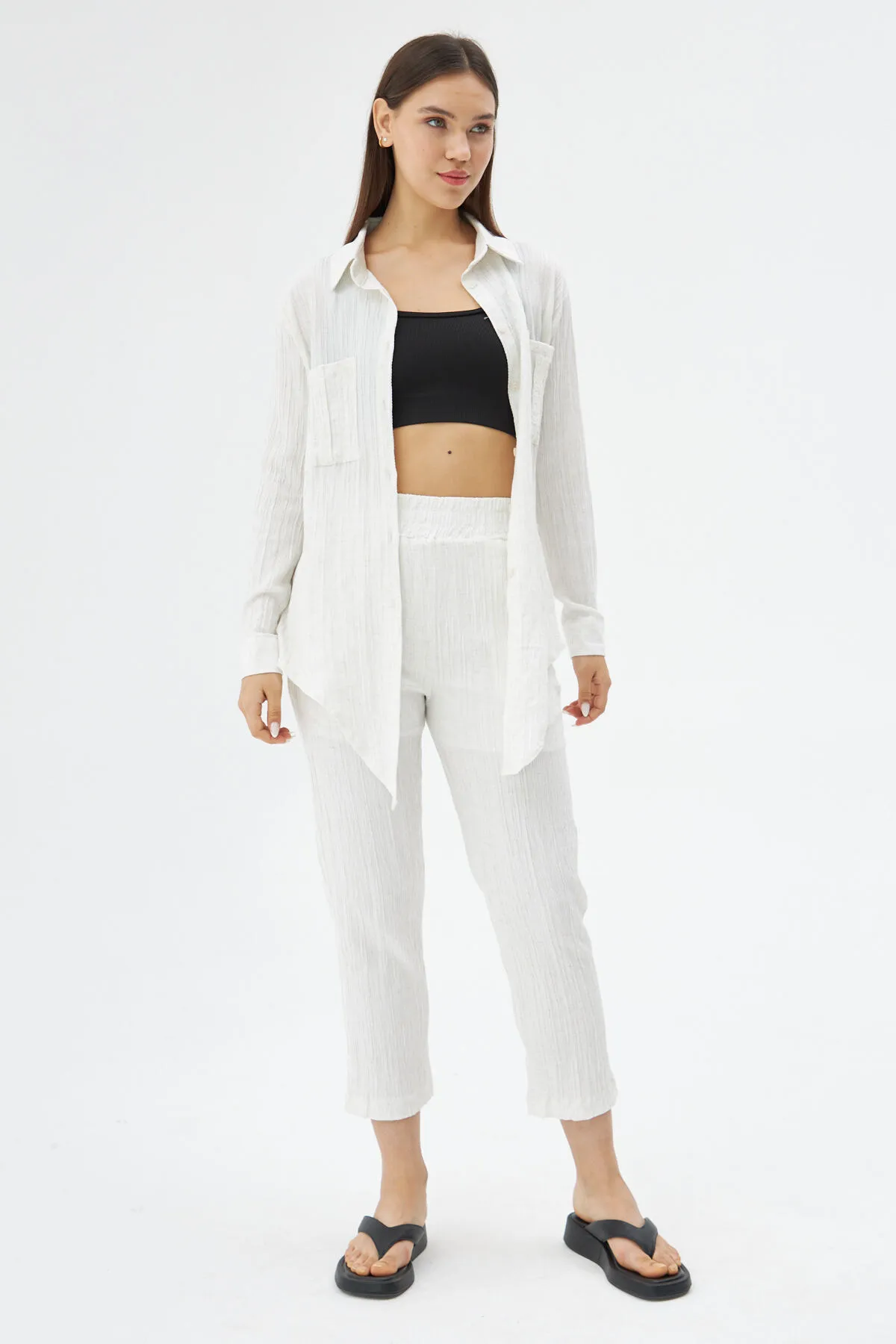 Laluvia  Zweiteiler - Beige - Regular Fit