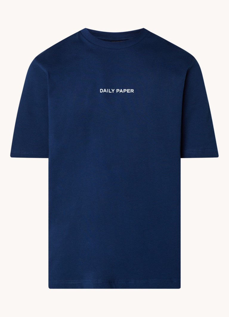 Tricou Daily Paper Rudo cu logo și imprimeu pe spate