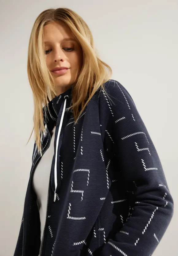 CECIL Sweatjacke mit Stehkragen