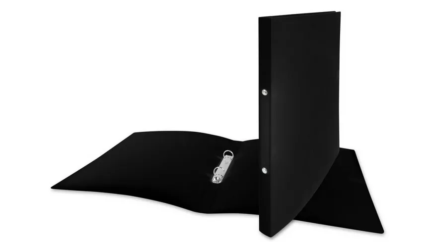 STYLEX® Ringbuch A4 PP schwarz