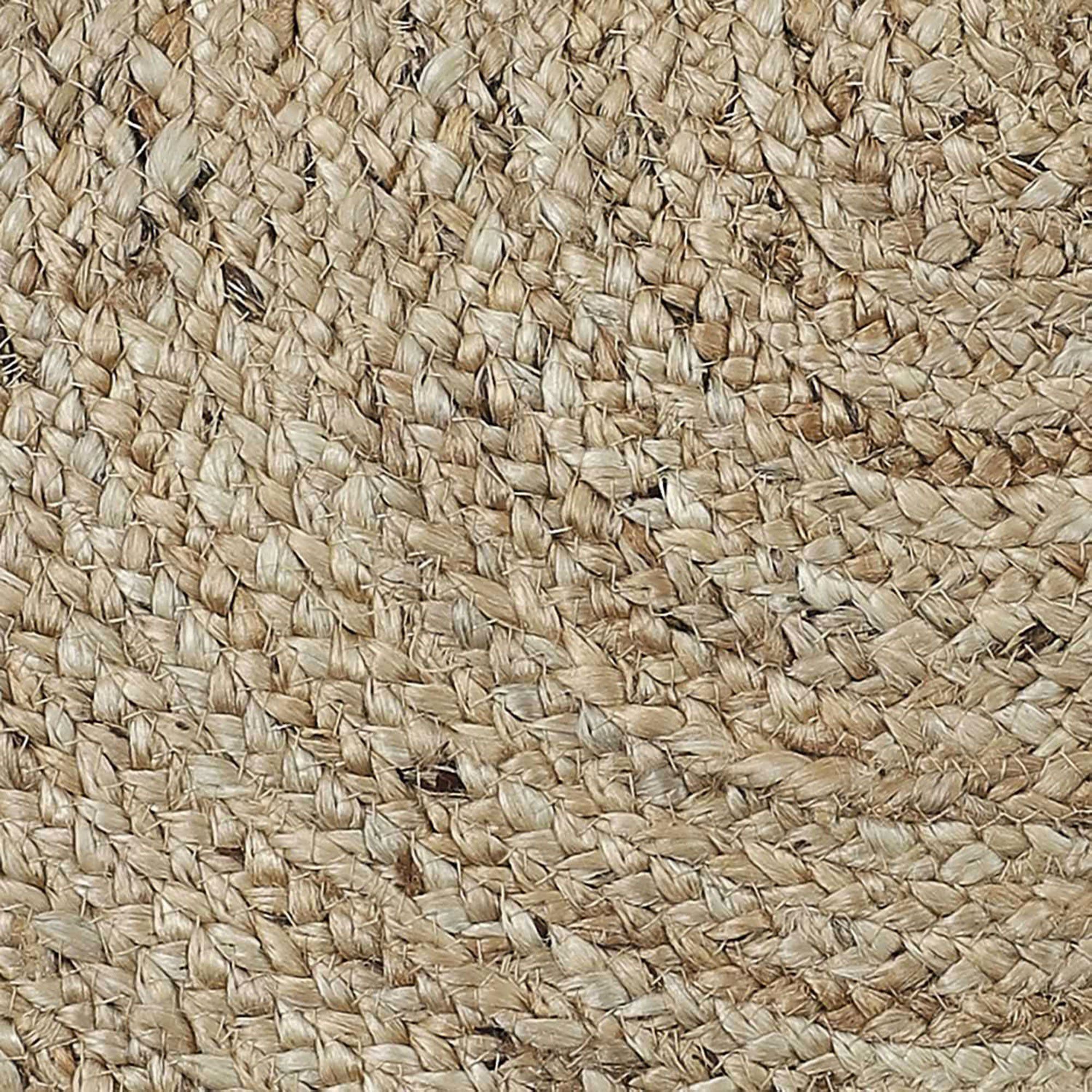 Tapis jute naturel tressé