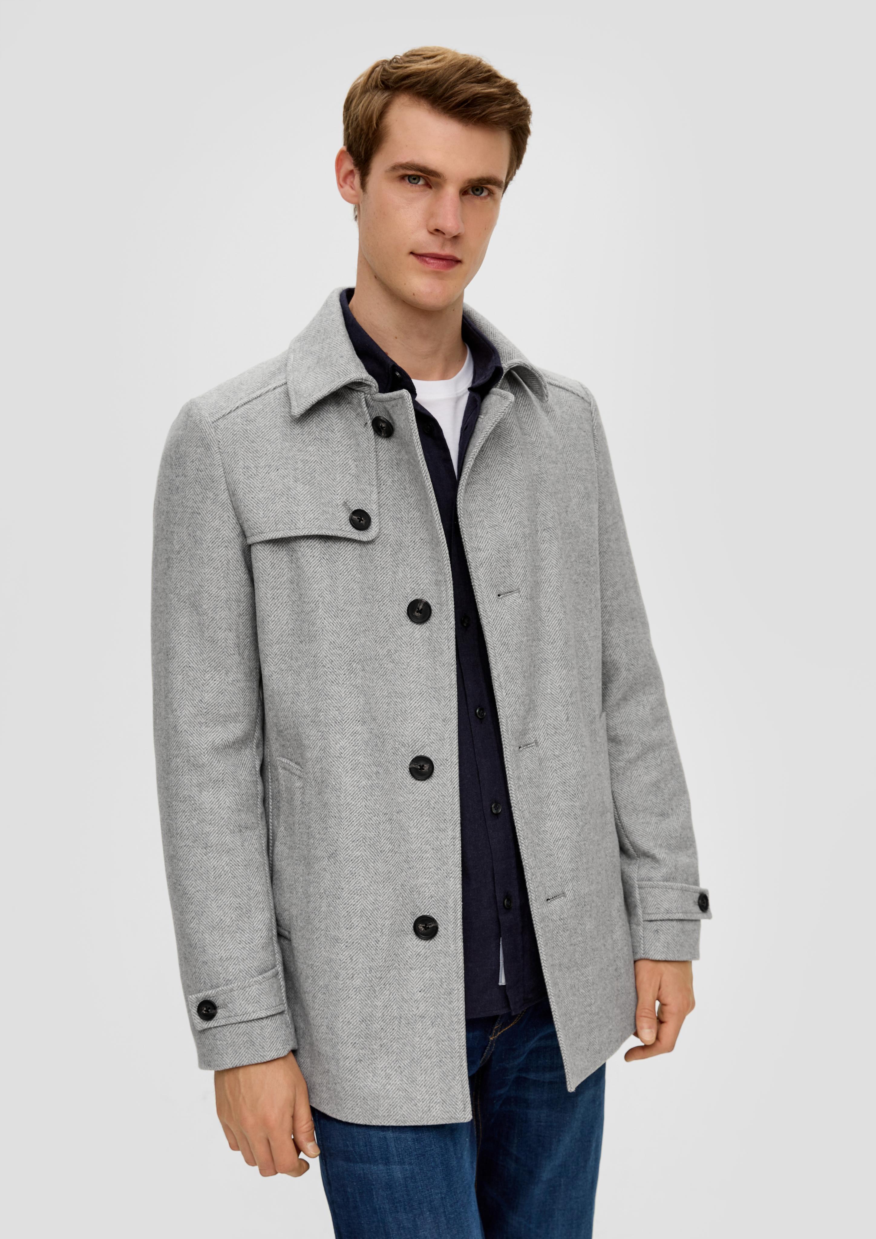 Gefütterter Mantel aus Wollmix  2133712-91Q1