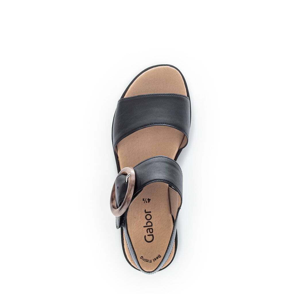 Gabor fashion Plateau Sandale schwarz
