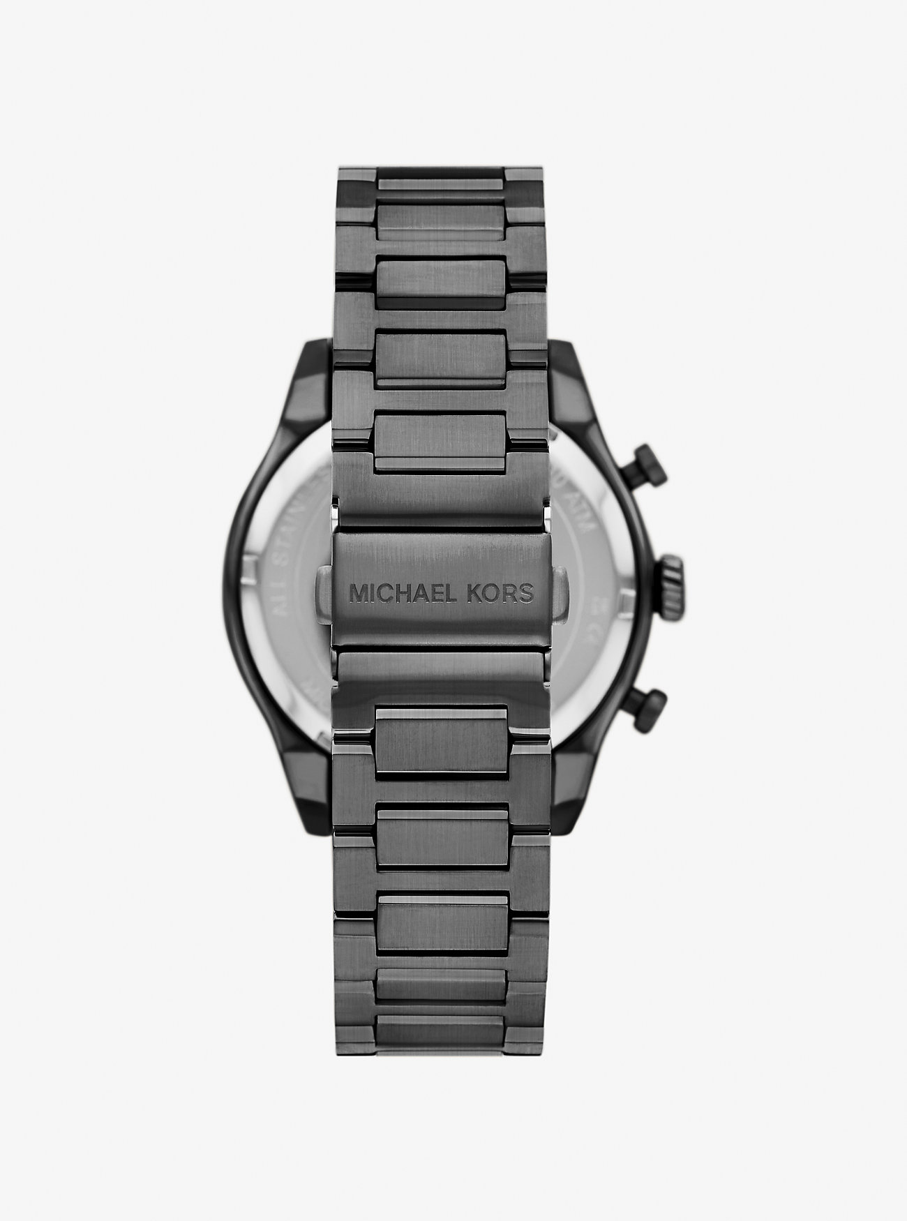 Oversized Panorama Two-Tone Watch - GUNMETAL