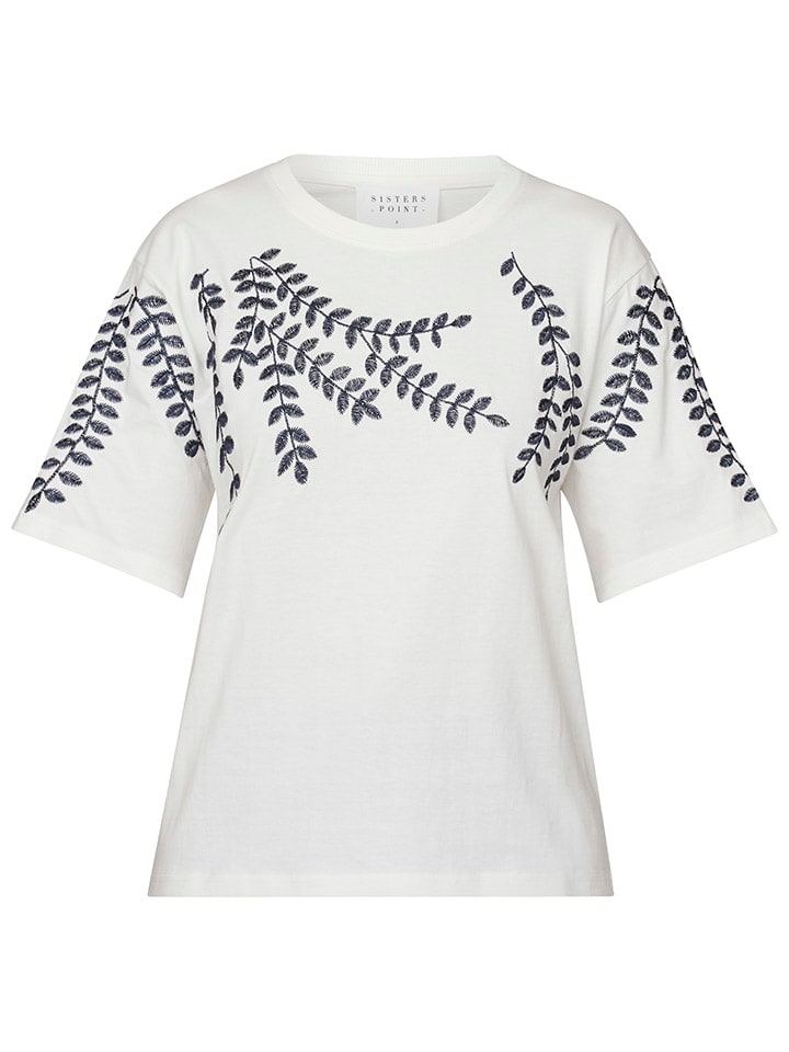 SisterS point Shirt in Weiß/ Dunkelblau günstig kaufen