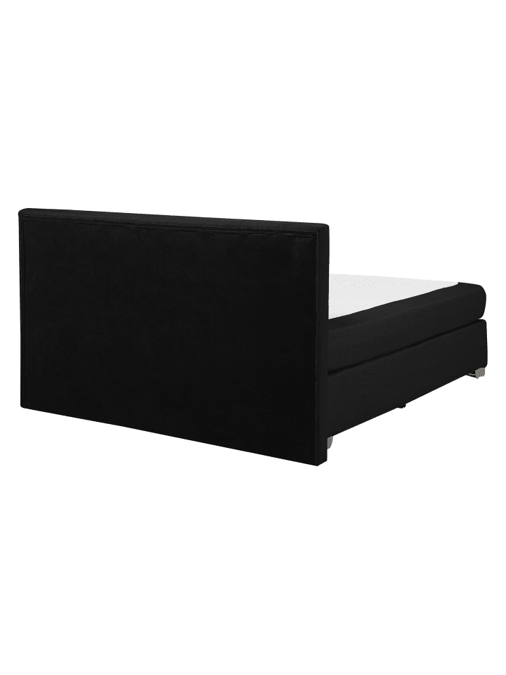 Beliani Doppelbett ADMIRAL in Schwarz/Silber - (W) 151 x (H) 92 x (L) 212 cm günstig kaufen onesize