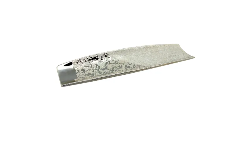 GILDE Keramik-Deko-Schale Grace Ø38cm Silber
