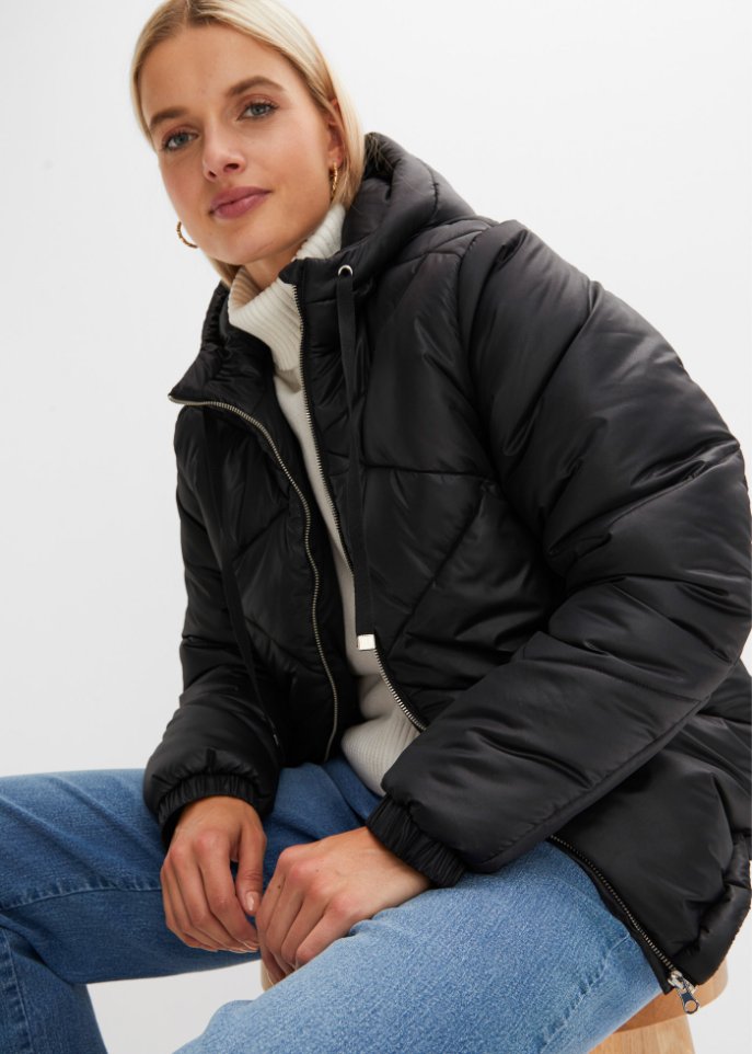 Steppjacke mit Kapuze