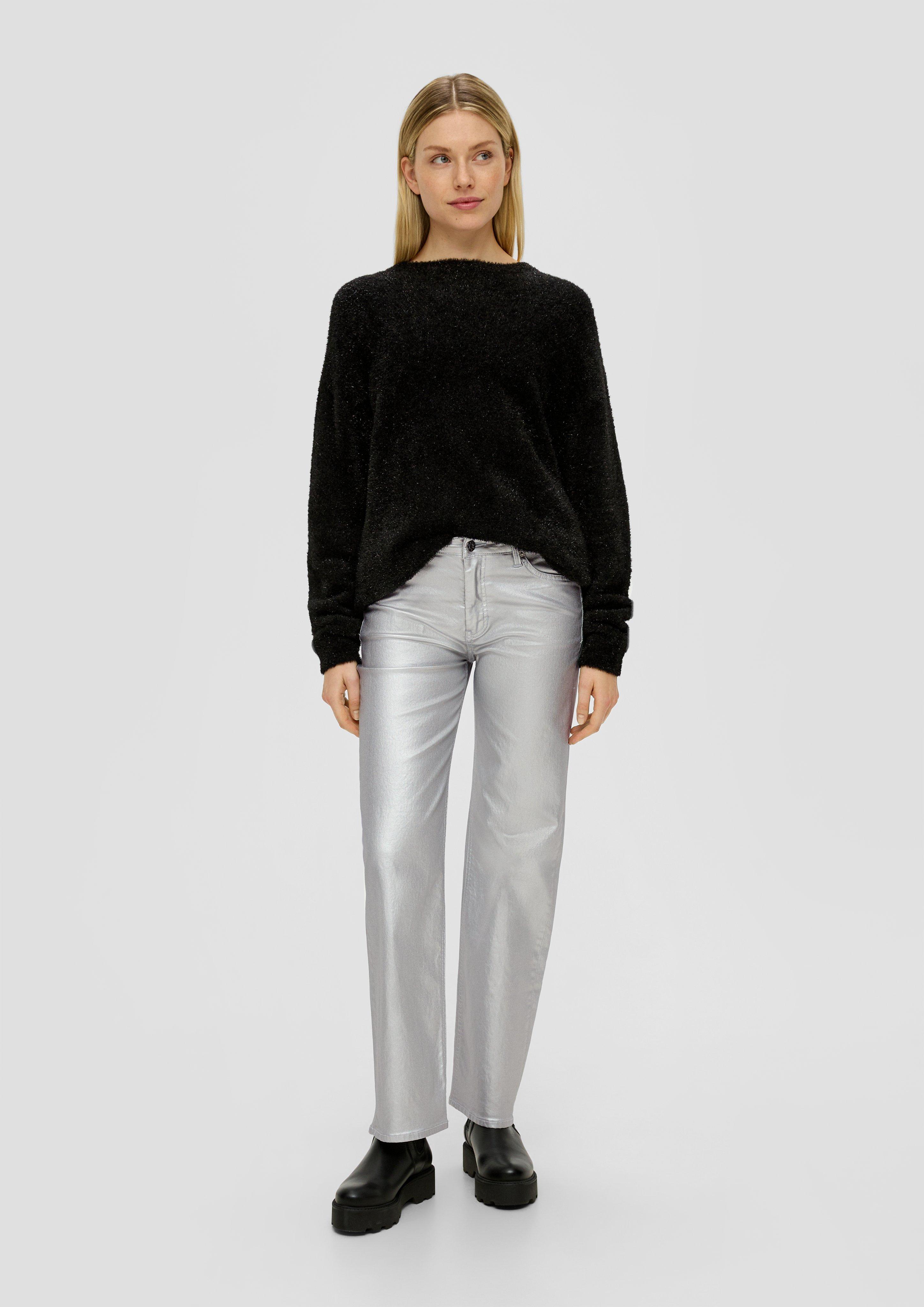 Jeans Karolin / Regular Fit / Mid Rise / Straight Leg / Metallic  2138742-01Z8