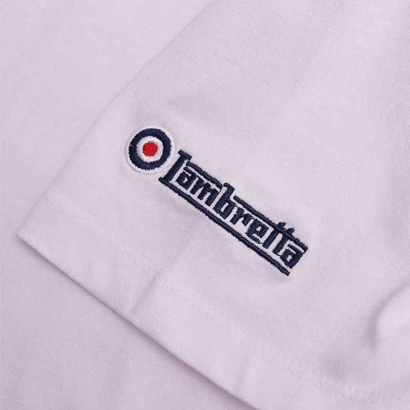 Lambretta Paisley Logo Herren T-Shirt SS1011-WHT