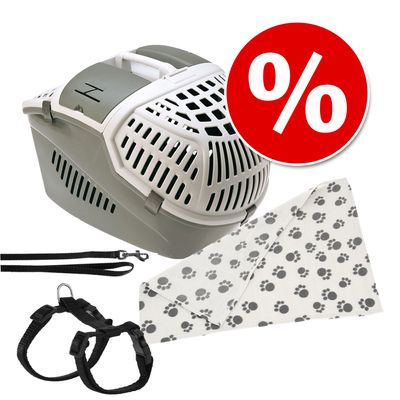 Transportset: Transportboxen + Kuscheldecke + Geschirr