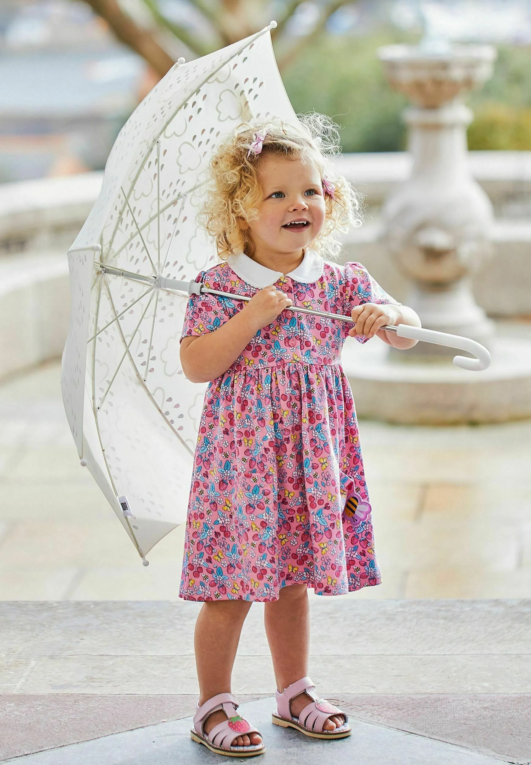JoJo Maman Bébé GARDEN PETER PAN PET IN POCKET - REGULAR FIT - Vestido de jersey