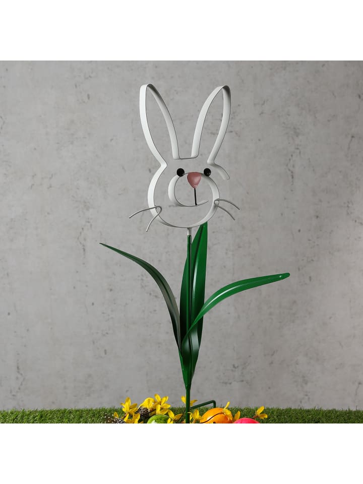 MARELIDA Hase BUNNY Osterhase Beetstecker Gartendeko H: 61,5cm in grau günstig kaufen onesize