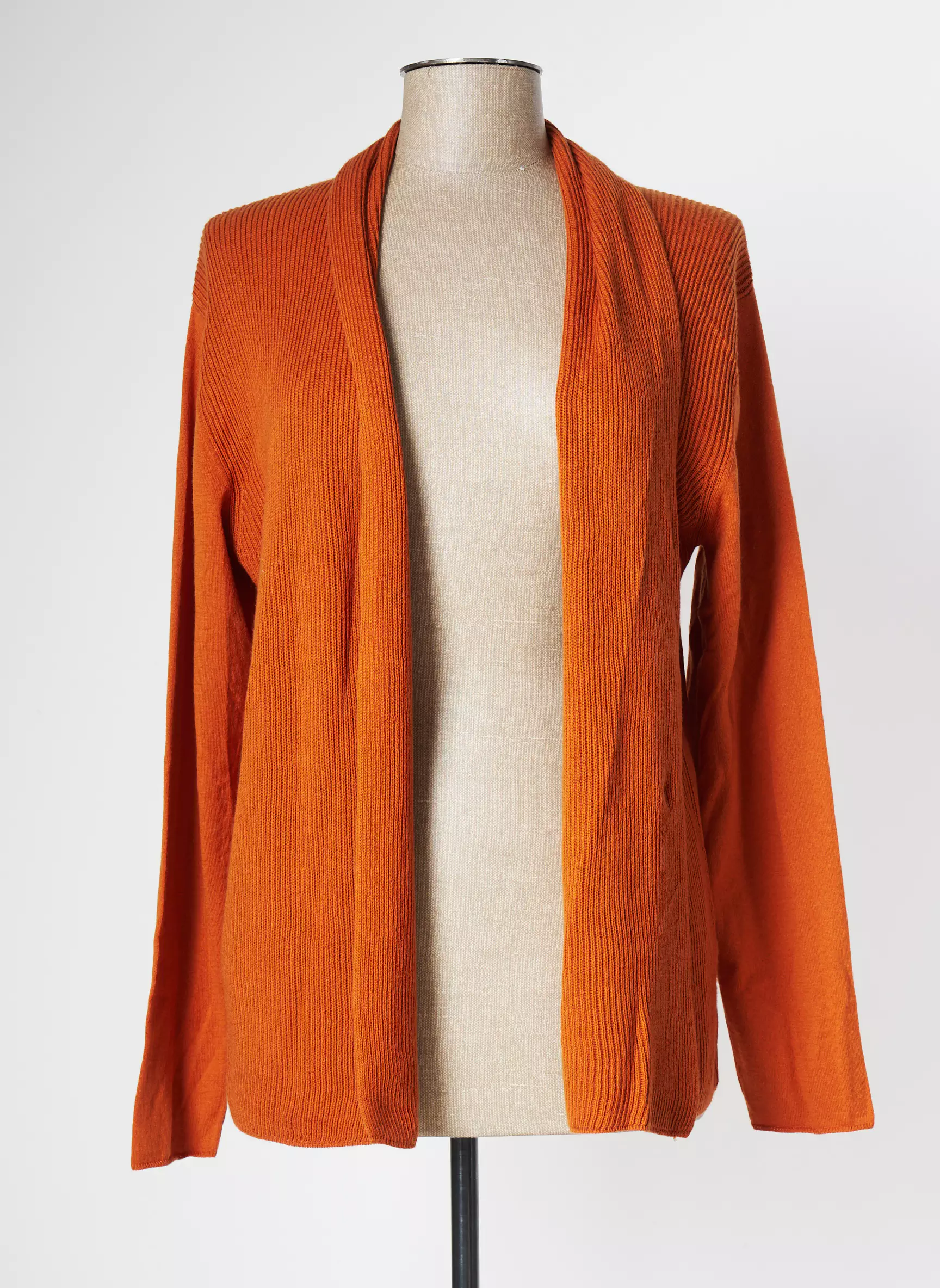 A Poil Cardigans Femme couleur orange
