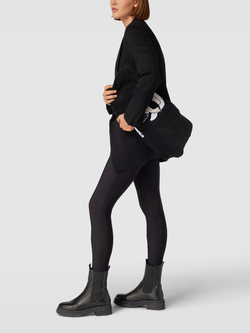 Shopper mit Motiv-Applikation Modell 'k/ikonik 2.0' in schwarz