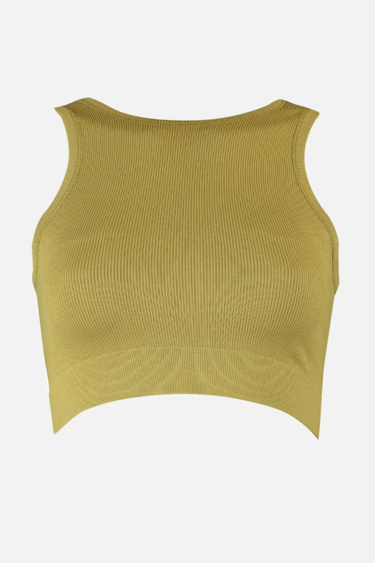 Trendyol Collection  Ölgrüner nahtloser/nahtloser, leicht stützender/formender gestrickter Sport-BH TWOSS21SS0024