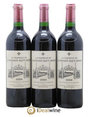 La Chapelle de La Mission Haut-Brion Second Vin  2009 - Lot de 3 Bouteilles