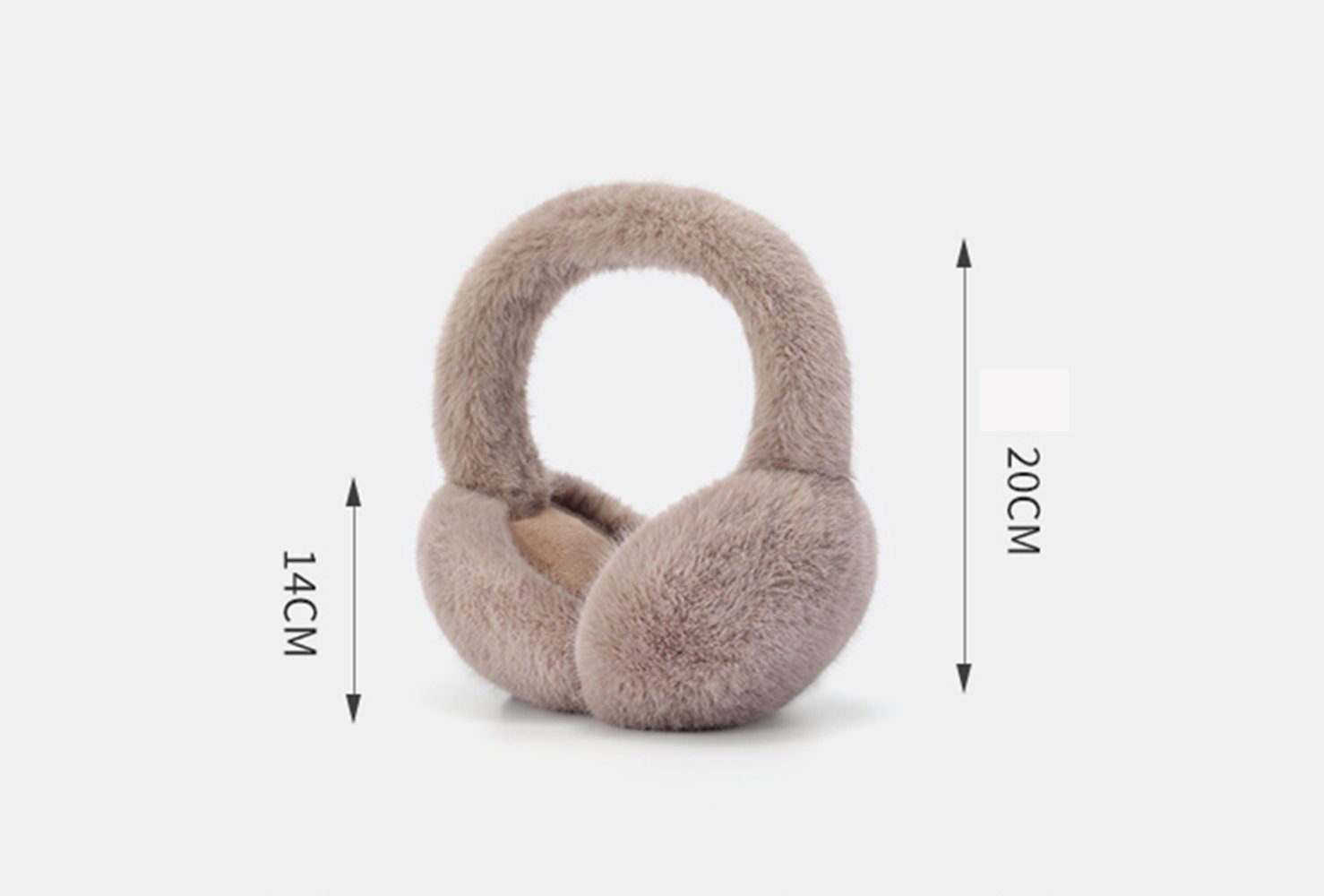 Blusmart Ohrenwärmer Herbst und Winter Damen Plüsch Wind- und frostsicher (1-tlg, Warm im Freien, Faltbare, warme Ohrenschützer aus Kaninchenfellimitat) Winter Ohrenschützer Kunstfell warme Ohrenschützer