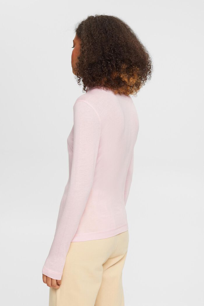 Longsleeve mit Stehkragen, TENCEL™
