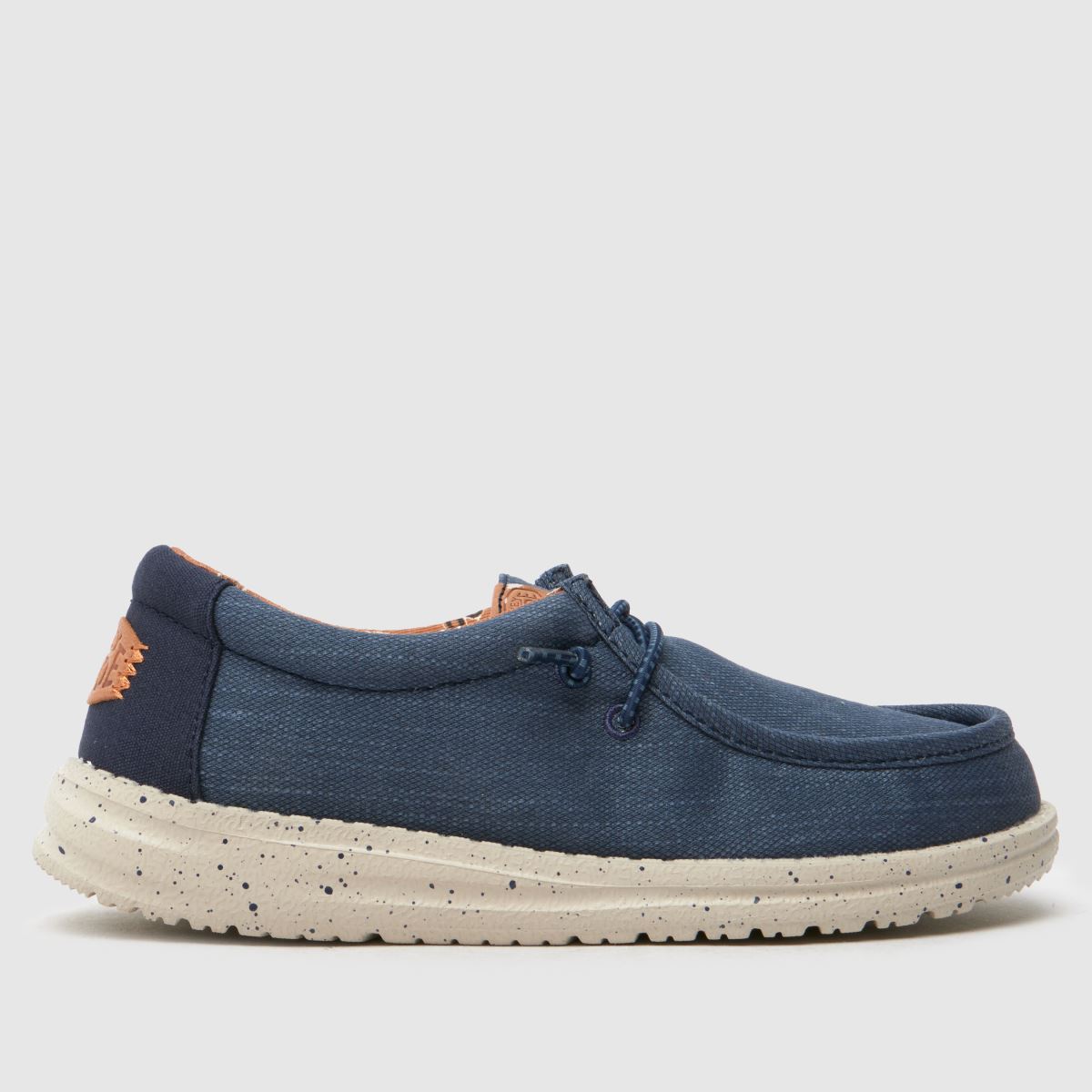 HEYDUDE marinblå wally pojkar juniorsneakers