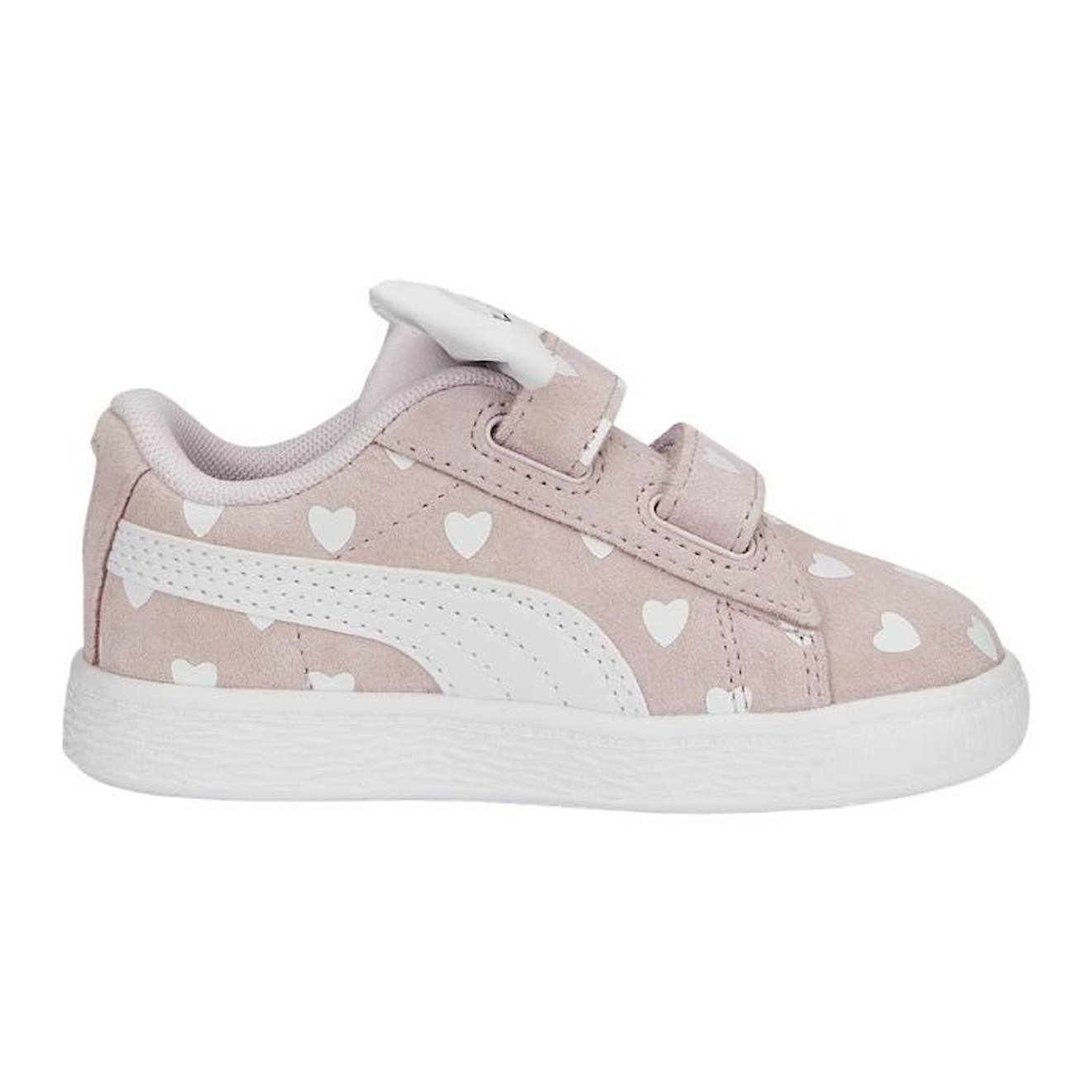 Basket Cuir Puma Enfant Suede Classic Lf Re-Bow VInf rose