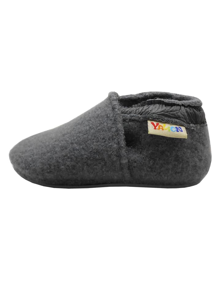 Yalion Baby Leder-Krabbelschuhe in Grau günstig kaufen 17/18