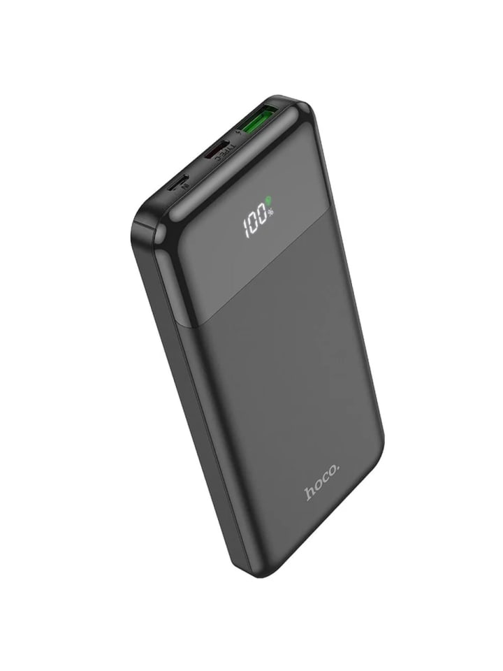 HOCO Powerbank 10000 mAh Schnellladegerät PD QC3.0 3A 20W Schwarz in Schwarz günstig kaufen 14,7 cm