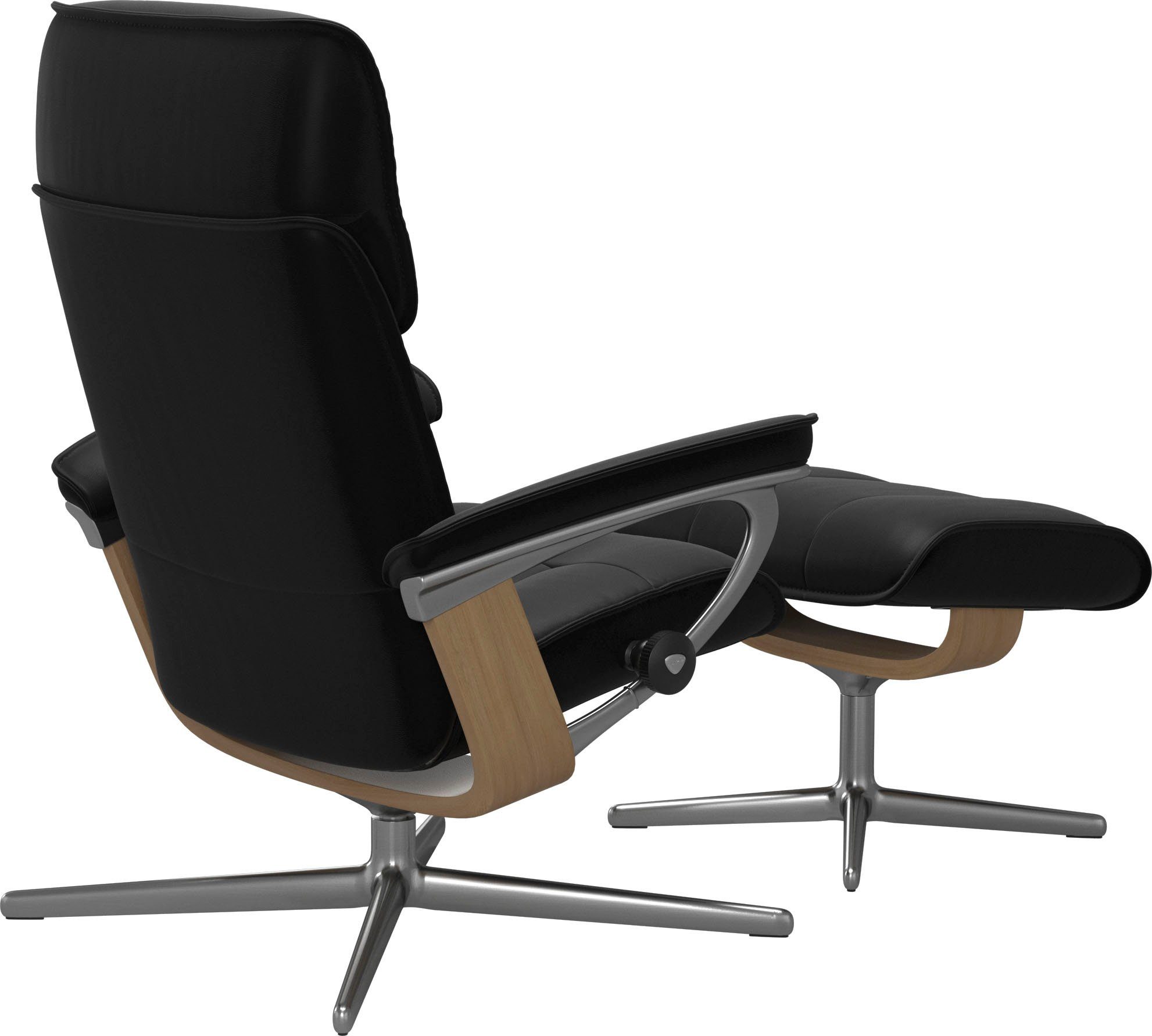 Stressless® Relaxsessel Admiral, mit Cross Base, Größe M & L, Holzakzent Eiche