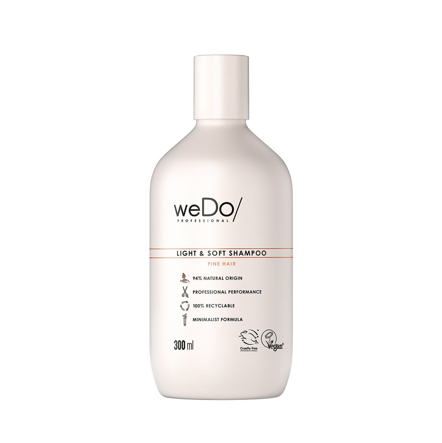 WeDo Shampooing Vegan Légèreté et Douceur, Cheveux Fins