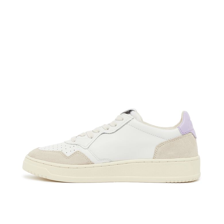Autry Wmns Medalist Low leat/suede wht/pslilac
