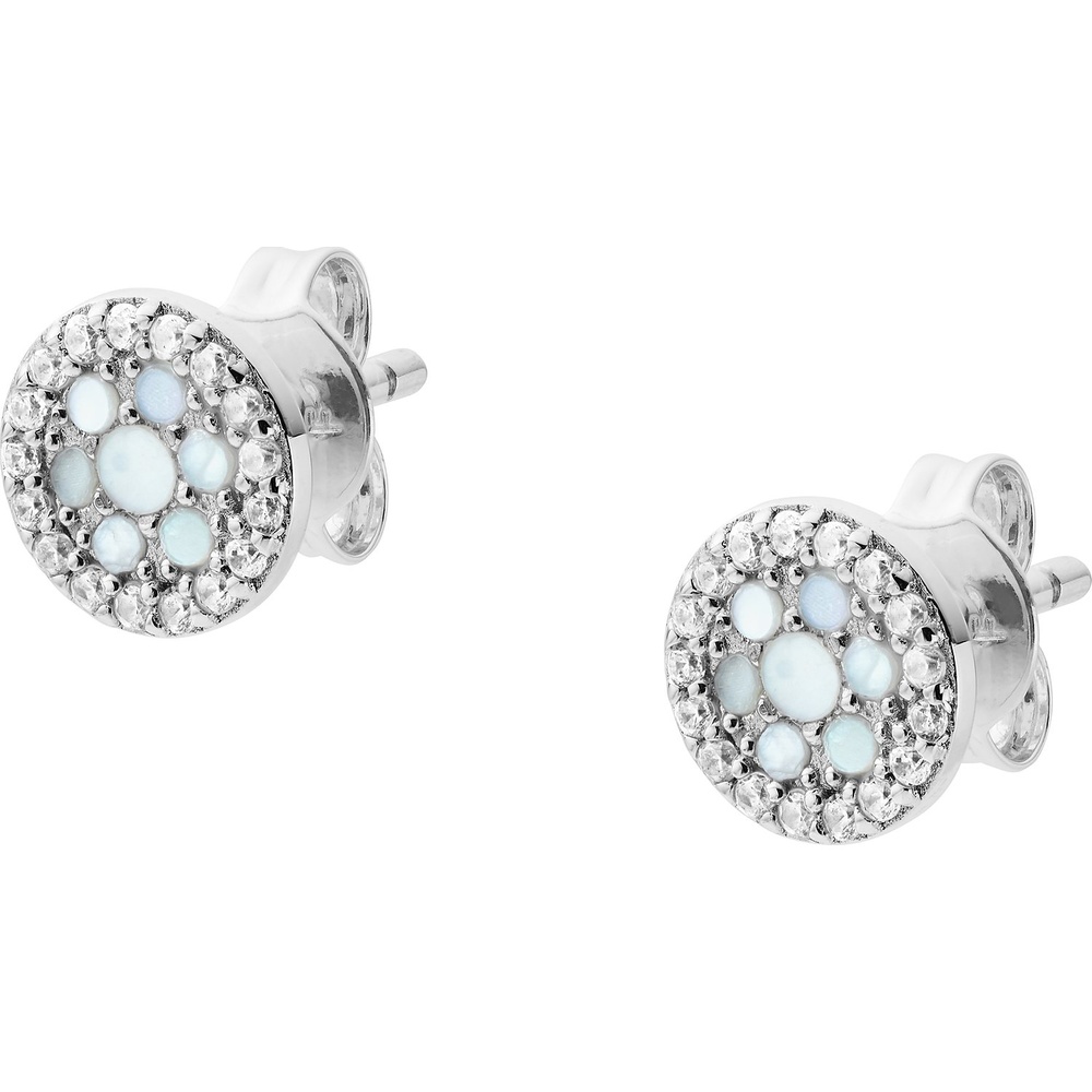 Fossil Boucles d'oreilles à fermoir à poussette 925 Argent Boucles d'oreilles