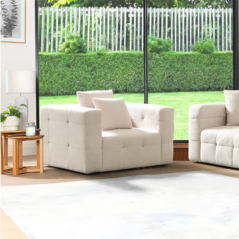 Home Deluxe Teddy Sessel COMO - Beige