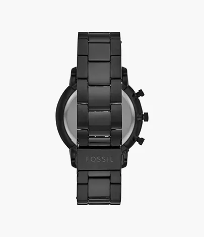 Fossil Herrenuhr Neutra Chronograph Edelstahl Schwarz