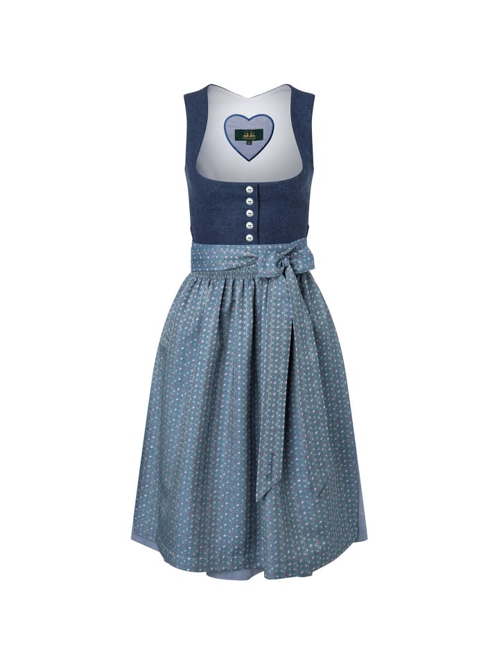 Wiesnkönig Dirndl Eva K20 in Blau günstig kaufen 40