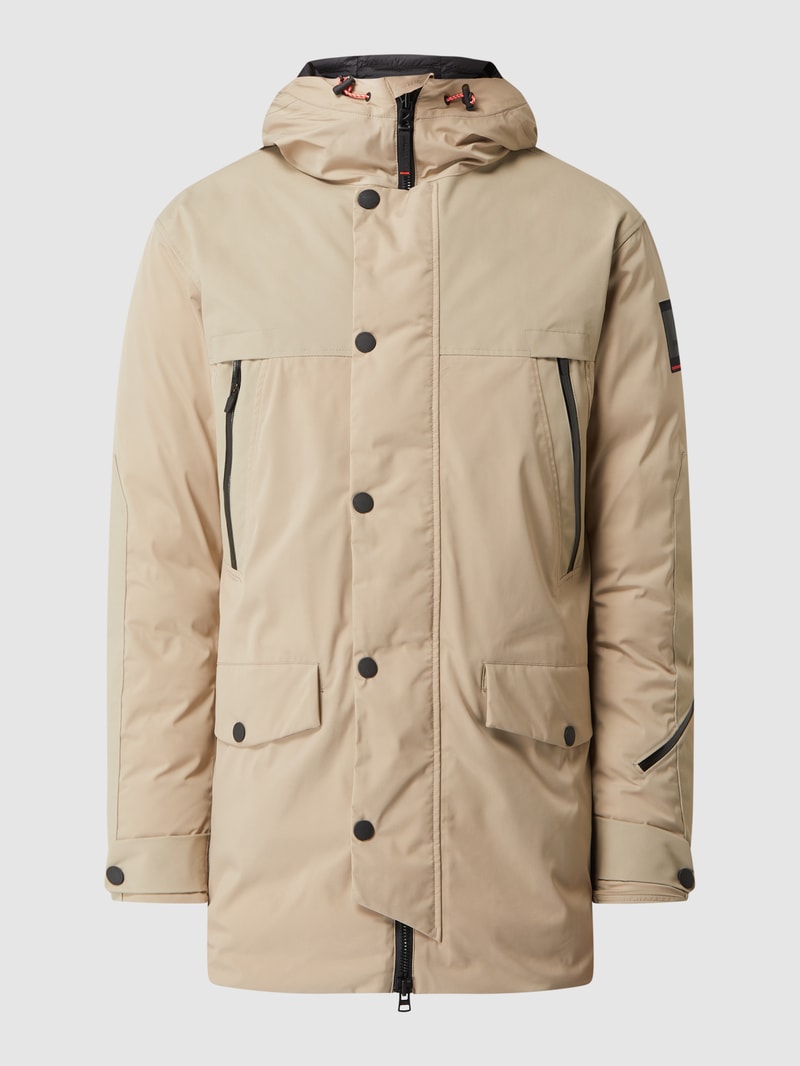 Jacke mit Kapuze in beige