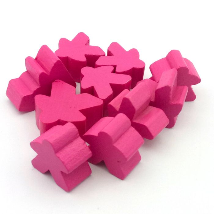Carcassonne Männchen Set Pink