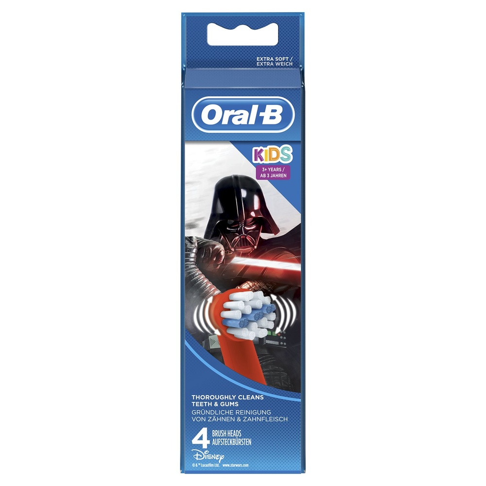 oral-b Oral-B Brossettes Star Wars, Lot de 4 Brossettes De Rechange