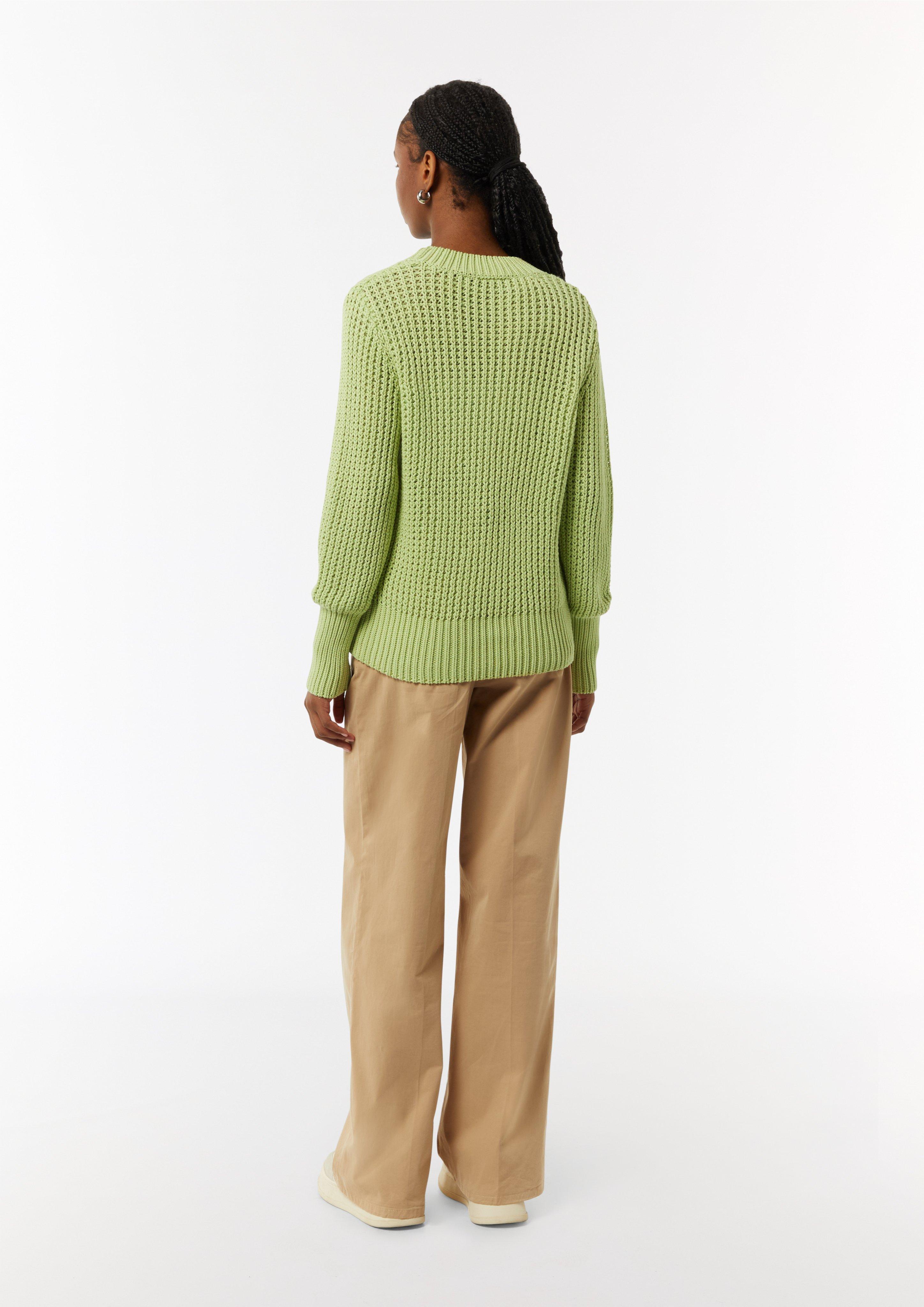 Strickpullover im Relaxed Fit - kiwigrün